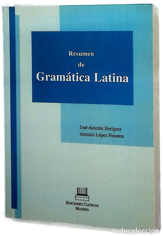Libros: Resumen de gram&aacute;tica latina
