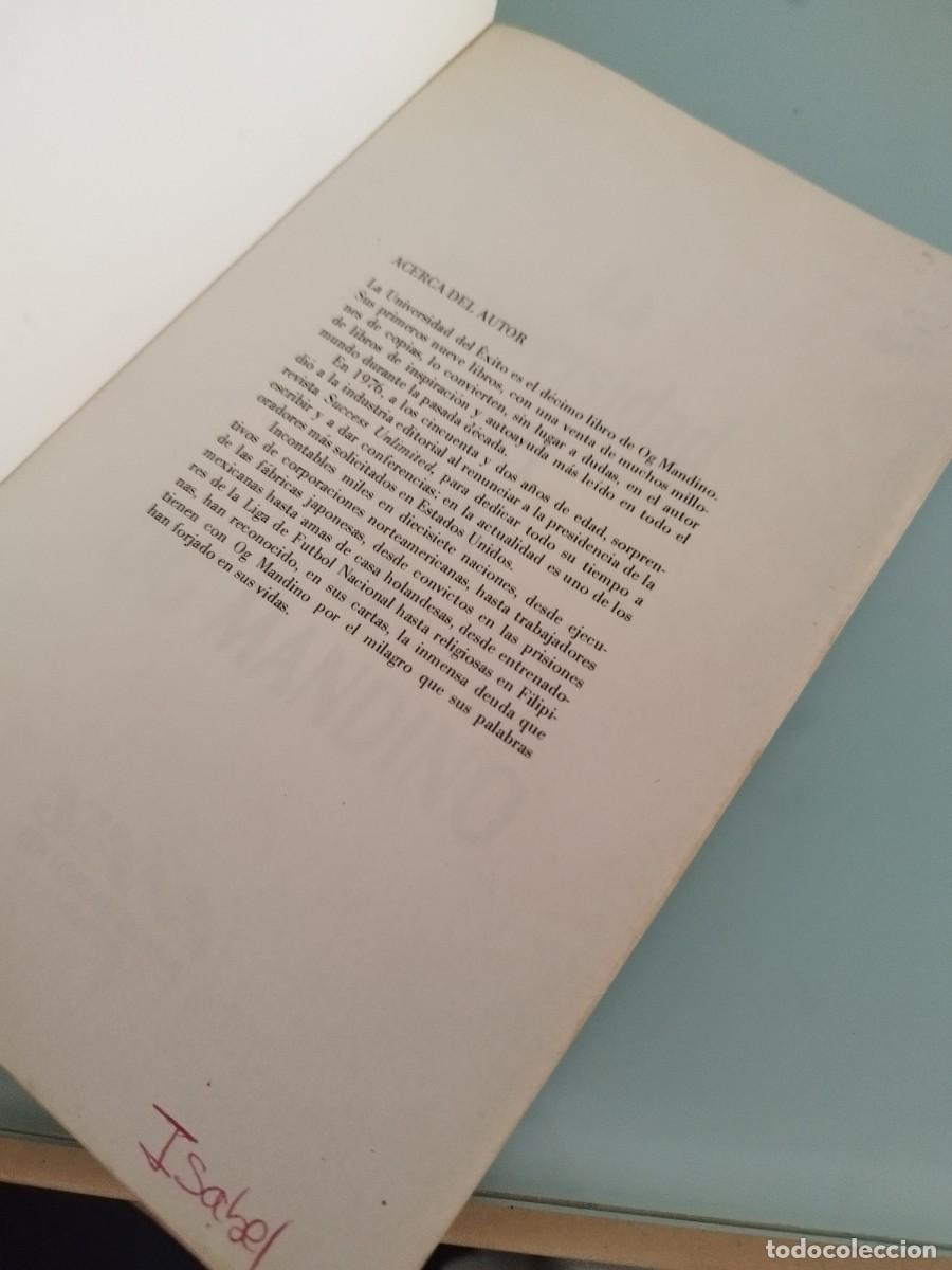 Libros: La Universidad del &Eacute;xito. Mandino, Og. Libro autoayuda. - Foto 4