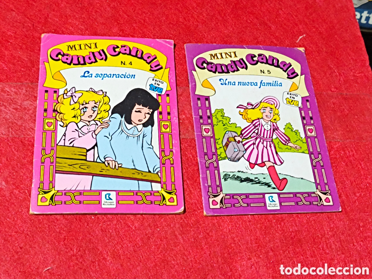 books: 2 unidades Mini Candy Candy n&uacute;meros 4 y 5 La Separaci&oacute;n / Una Nueva Familia