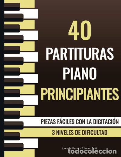 Libros: 40 Partituras Piano Principiantes- 9798509072185