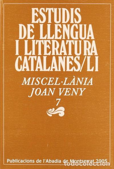 Libros: Miscel&middot;l&agrave;nia Joan Veny 7- 9788484157373
