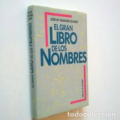 Libros: El gran libro de los nombres- 9788422630937