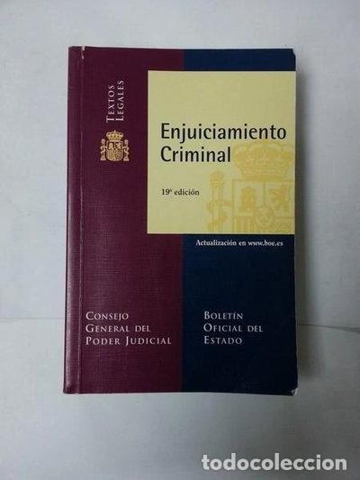 Libros: Enjuiciamiento criminal- 9788434018082