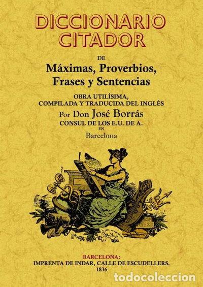 B&uuml;cher: Diccionario citador de m&aacute;ximas, proverbios, frases y sentencias- 9788497617635