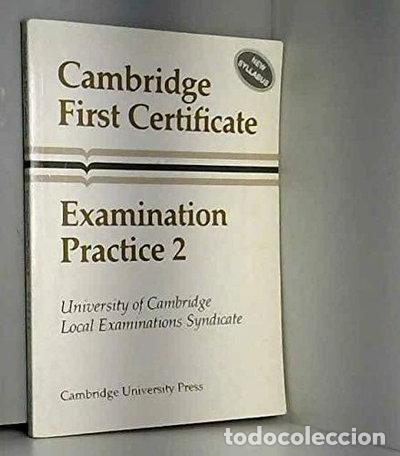 Libros: Cambridge First Certificate Examination Practice 2 Student's book- 9780521339025