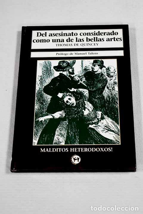 books: Del asesinato considerado como una de las bellas artes.- De Quincey, Thomas