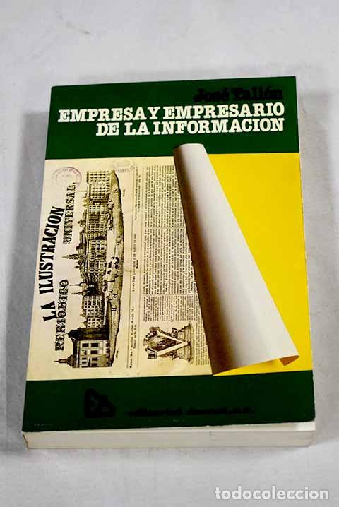 Libros: Empresa y empresario de la informaci&oacute;n: temas para un curso de empresa informativa