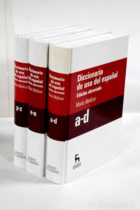 Libros: Diccionario de uso del espa&ntilde;ol.- Moliner, Mar&iacute;a