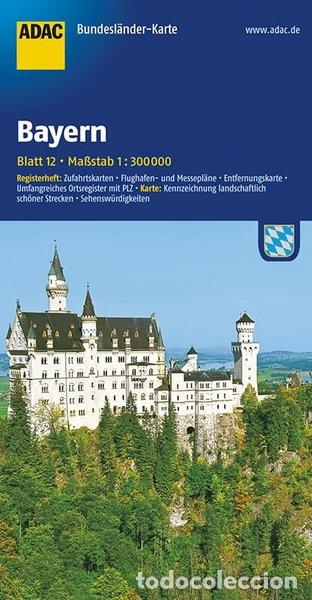 B&uuml;cher: Adac Bundesl&auml;nderkarte Deutschland 12. Bayern 1:300.000- 9783826423246