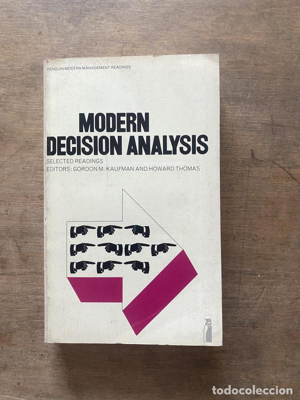 books: Modern Decision Analysis - Kaufman Gordon M. y Thomas Howard (editores)