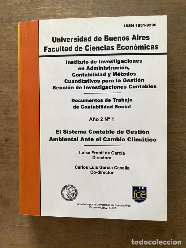 Libri di seconda mano: El Sistema Contable de Gestion Ambiental Ante el Cambio Climatico - Fronti de Garcia Luisa