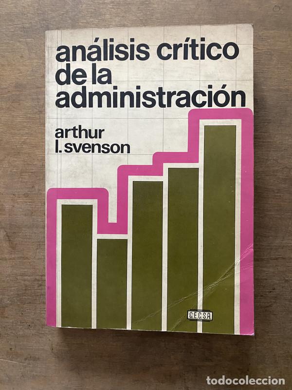 Libros: Analisis critico de la administracion - Svenson Arthur L.