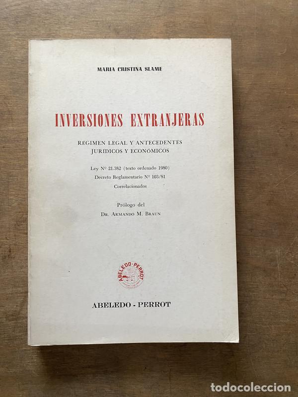 Livres: Inversiones Extranjeras - Slame Maria Cristina
