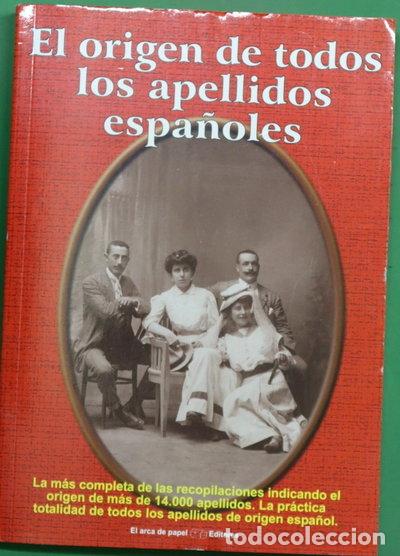 B&uuml;cher: Origen de todos los apellidos espa&ntilde;oles- 9788497651356