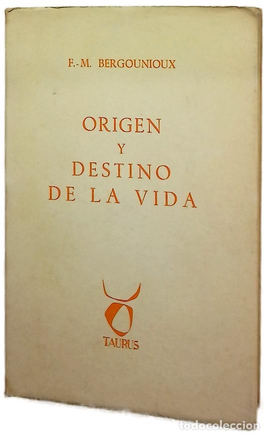 Libri di seconda mano: Origen y destino de la vida