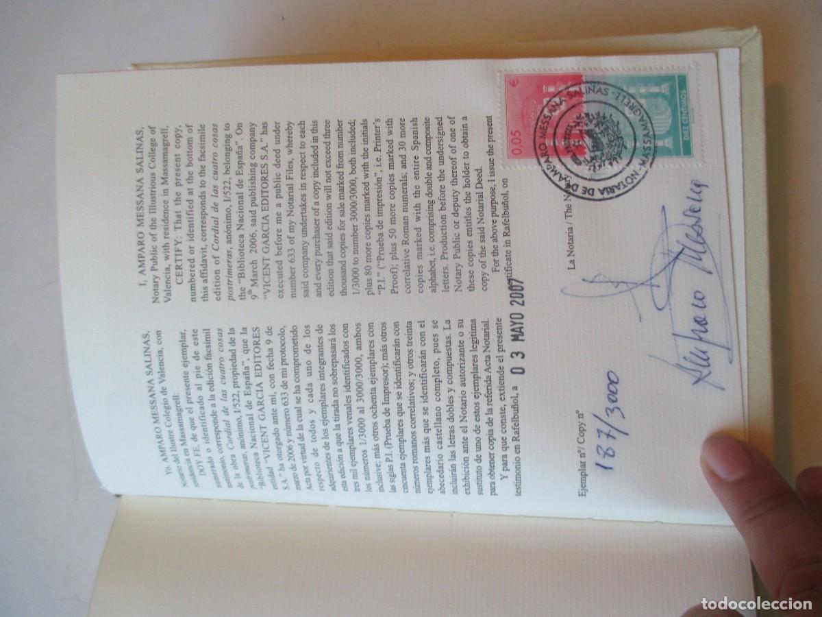 Libros: Cordial de las cuatro cosas postrimeras ( Facsimil) W41494 - Foto 5