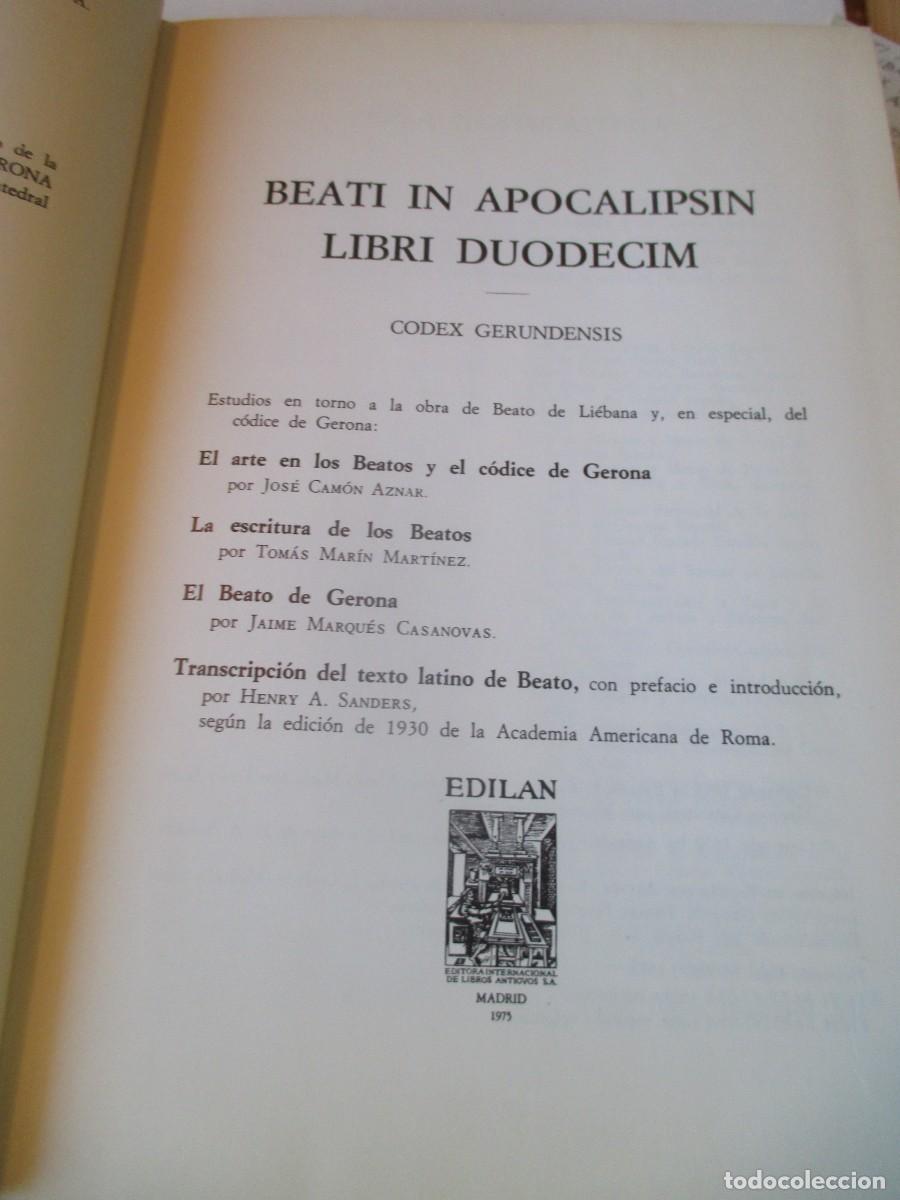 Libros: Beati in apocalipsin libri duodecim . Codex Gerundensis ( Estudio) W41495 - Foto 4