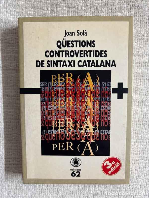 Livros em segunda m&atilde;o: Q&uuml;estions controvertides de sintaxi catalana - Joan Sol&agrave;
