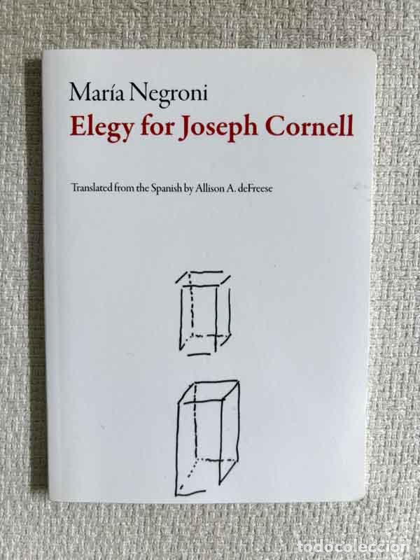 Libros: Elegy for Joseph Cornell - Mar&iacute;a Negroni