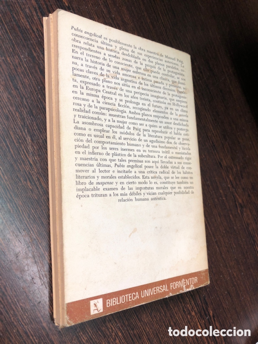 Libros: PUBIS ANGELICAL MANUEL PUIG SEIX BARRAL - Foto 2