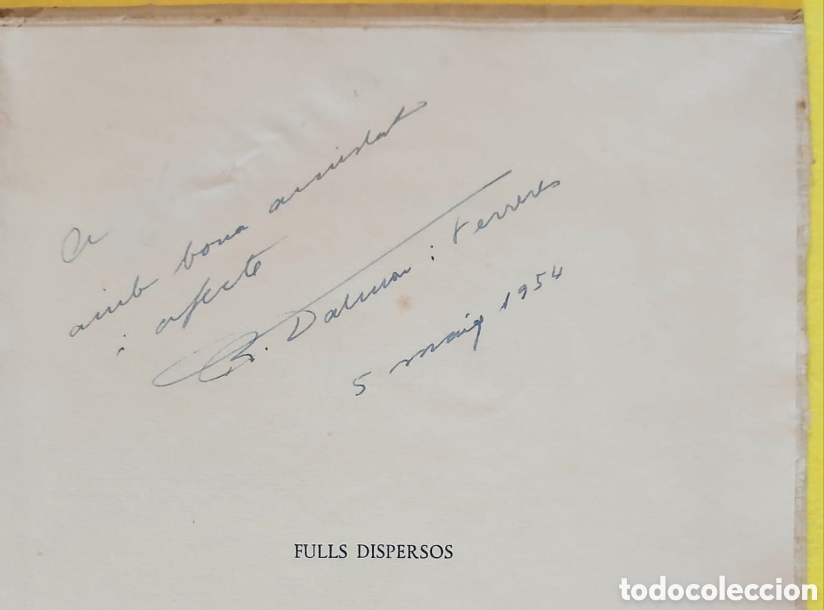 Libros: Fulls Dispersos, Rafel Dalmau i Ferreres - Foto 2