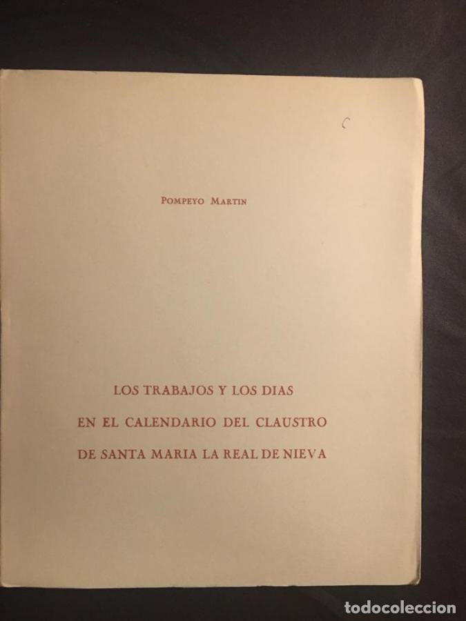 Libros: Los trabajos y los d&iacute;as en el calendario del claustro de Santa Mar&iacute;a la Real de Nieva - Mart&iacute;n, Pomp