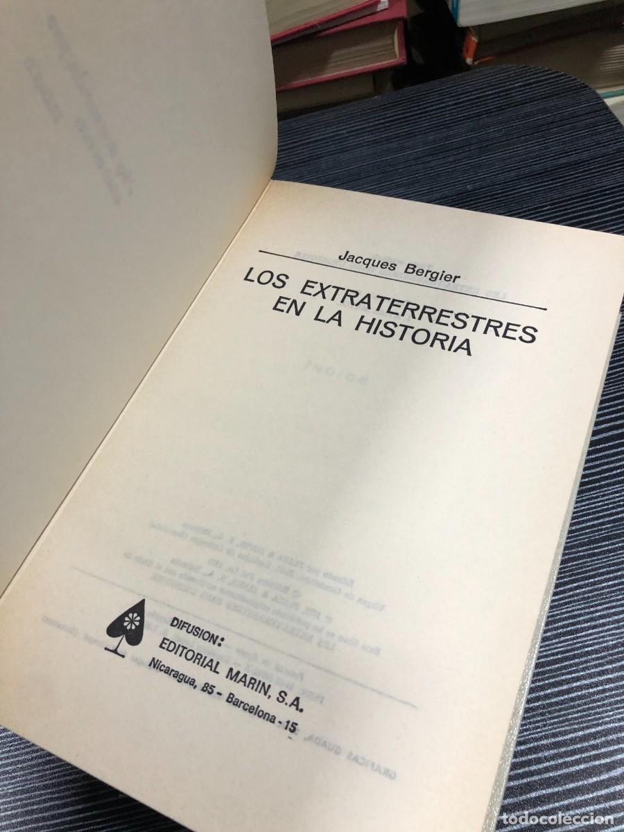 Libros: Los extraterrestres en la historia Jacques Bergier / Editorial Mar&iacute;n - Foto 2