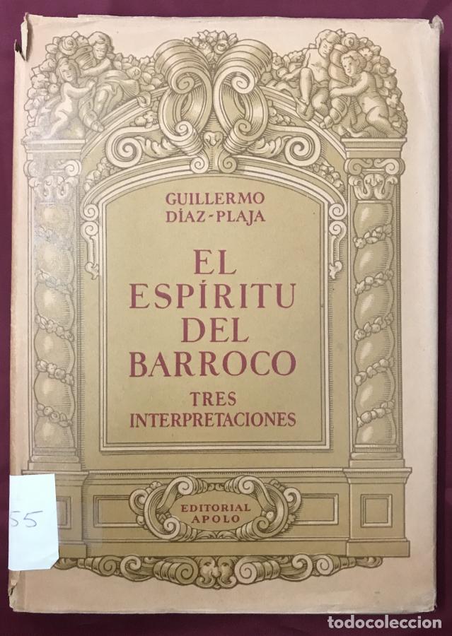 Libros: El Esp&iacute;ritu del Barroco, tres interpretaciones - D&iacute;az-Plaja, Guillermo