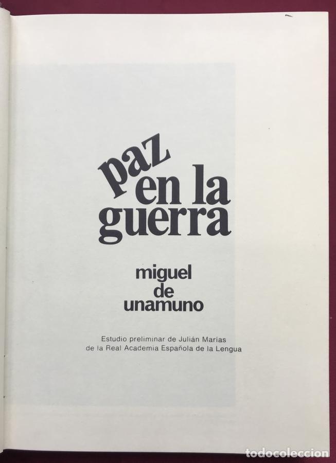 Libros: Paz en la guerra - Unamuno, Miguel de - Foto 2