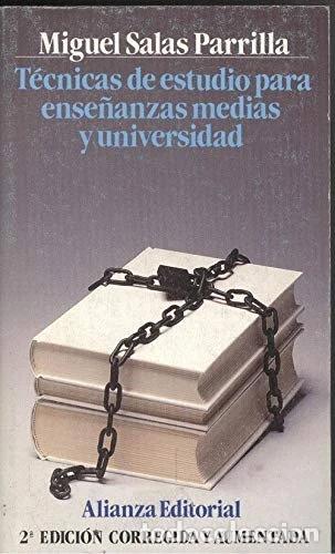 Livros em segunda m&atilde;o: T&eacute;cnicas de estudio para ense&ntilde;anzas medias y universidad- 9788420604794