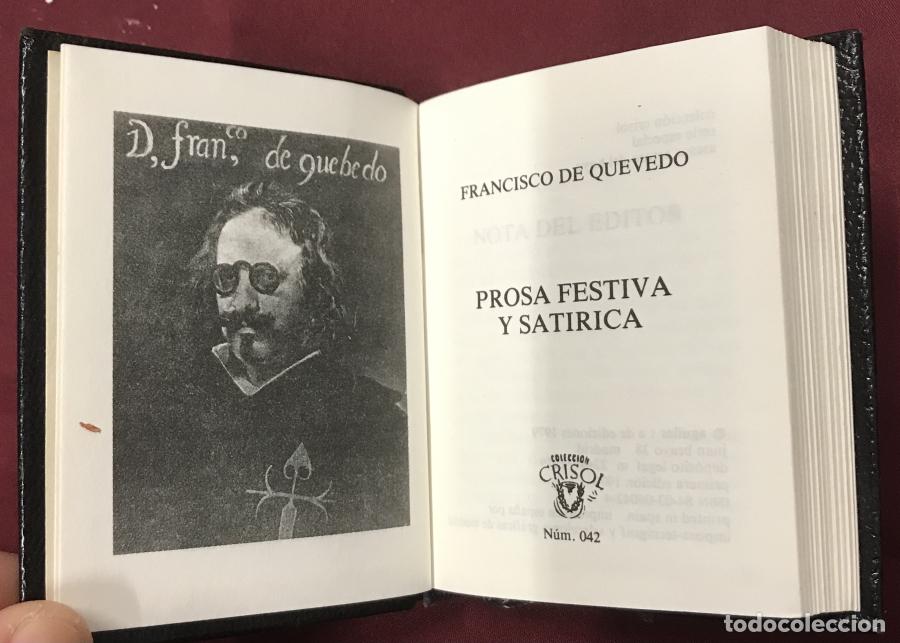 Libros: Prosa festiva y sat&iacute;rica - Quevedo , Francisco - Foto 3