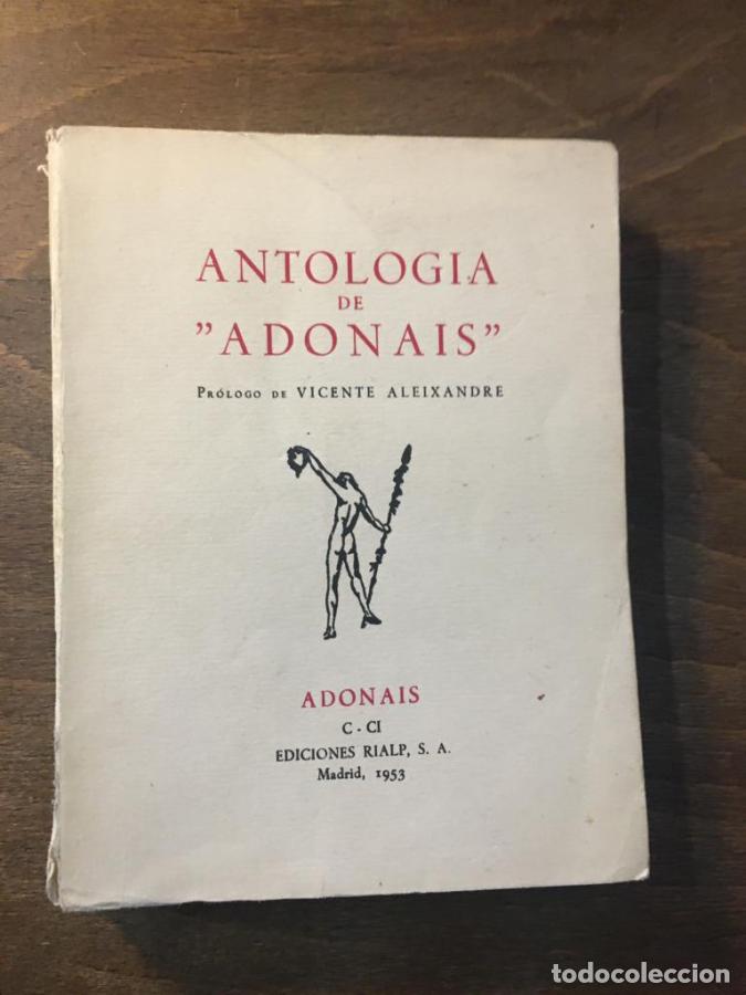 Livros em segunda m&atilde;o: Antolog&iacute;a de &rdquo;Adonais&rdquo; -
