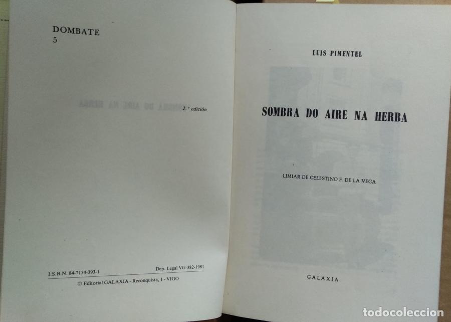 Libros: Sombra do aire na herba - Pimentel, Luis - Foto 2