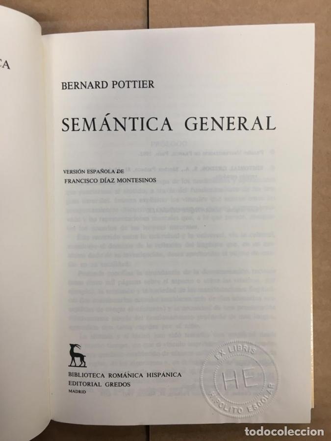 Libros: Sem&aacute;ntica general - Pottier, Bernard - Foto 4