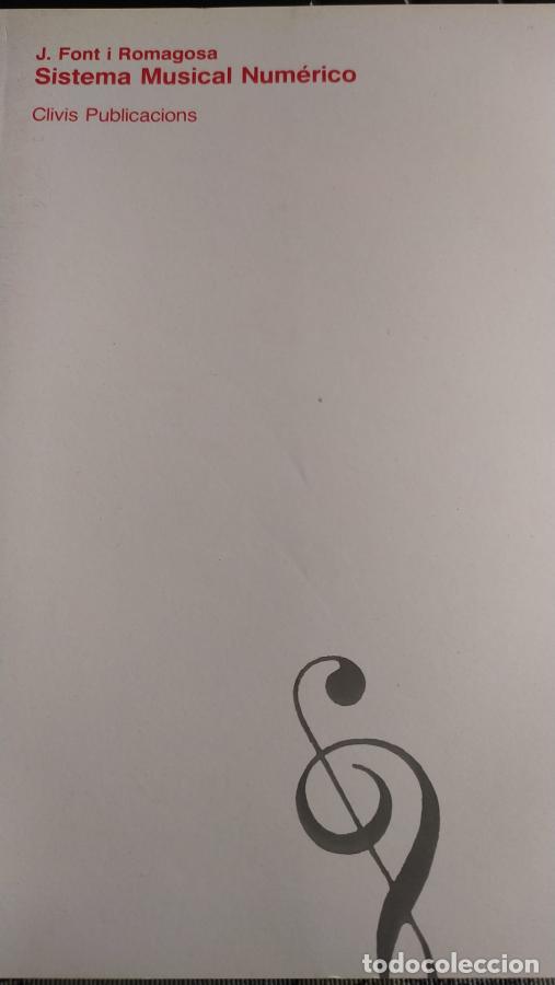 Libros: Sistema musical num&eacute;rico - Font i Romagosa
