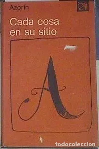 books: Cada cosa en su sitio- 9788423308248