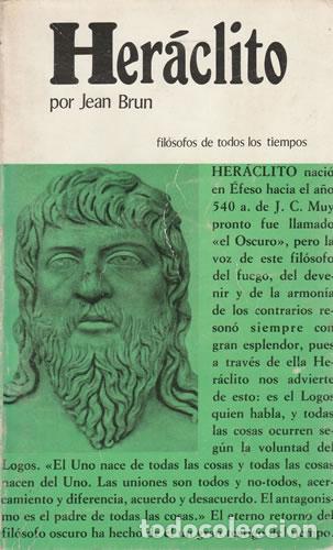 Libros: Her&aacute;clito o el filosofo del eterno retorno - JEAN BRUN