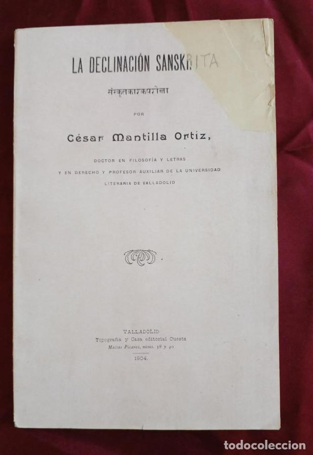 Livros em segunda m&atilde;o: La declinaci&oacute;n sanskrita - Mantilla Ortiz, C&eacute;sar