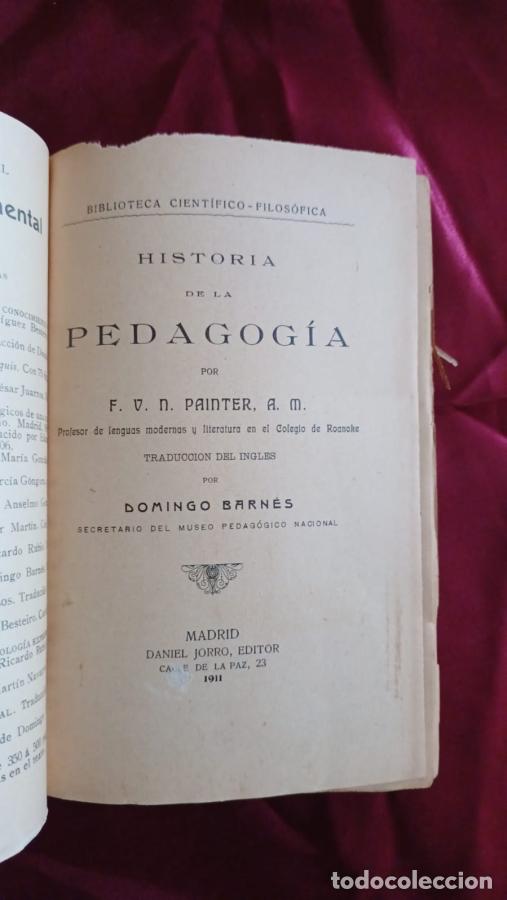 Libros: Historia de la pedagog&iacute;a - Painter, F. V. N. - Foto 2
