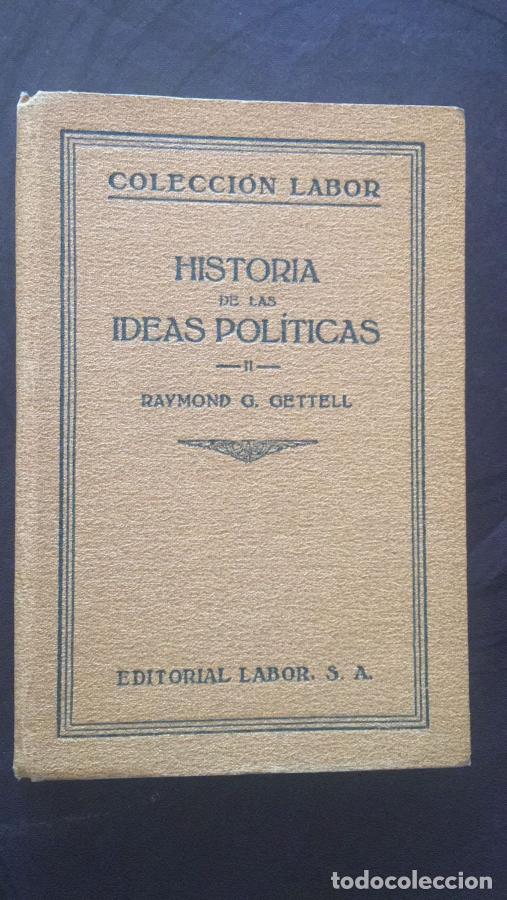 Libros: Historia de las ideas pol&iacute;ticas - Gettell, Raymond G.