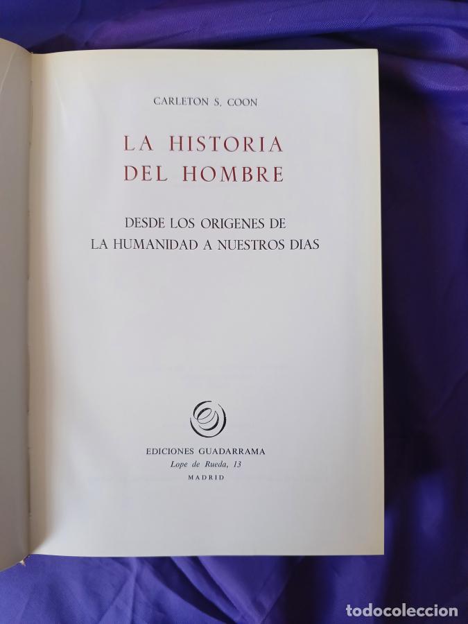 Libros: La Historia del Hombre - Carleton S. Coon - Foto 3