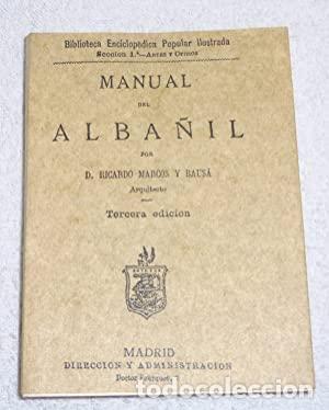 Libros: Manual del alba&ntilde;il - Marcos y Baus&aacute;, Ricardo