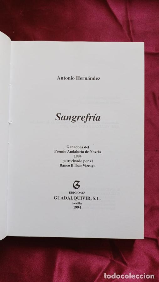 Libros: Sangrefr&iacute;a - Hern&aacute;ndez, Antonio - Foto 2