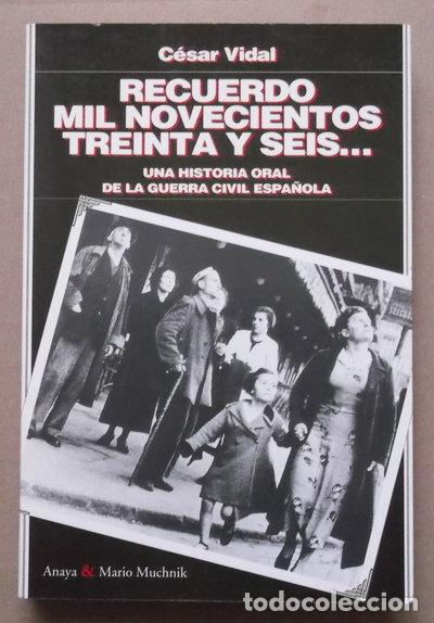 B&uuml;cher: Recuerdo mil novecientos treinta y seis- 9788479793470