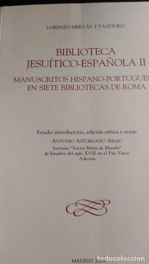Libros: Biblioteca Jesuitico-Espa&ntilde;ola II. Manuscritos hispanos-portugueses en siete bibliotecas de Roma - H