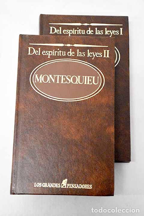Libri di seconda mano: Del esp&iacute;ritu de las leyes.- Montesquieu, Bar&oacute;n de