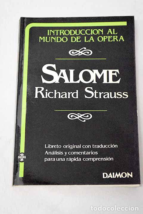 B&uuml;cher: Salom&eacute;: libreto: Lachmann, Hedwig.- Lachmann, Hedwig