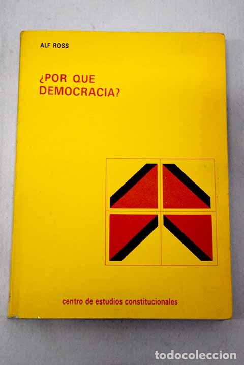 Libros: &iquest;Por que democracia?.- Ross, Alf
