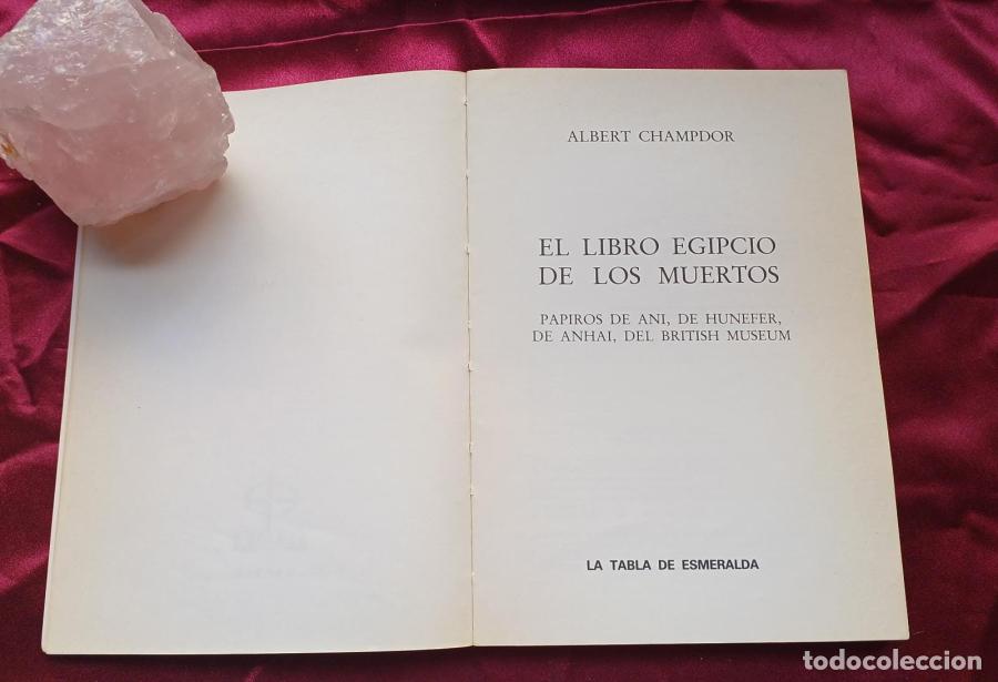 Libros: El Libro Egipcio de los Muertos - Champdor, Albert - Foto 2