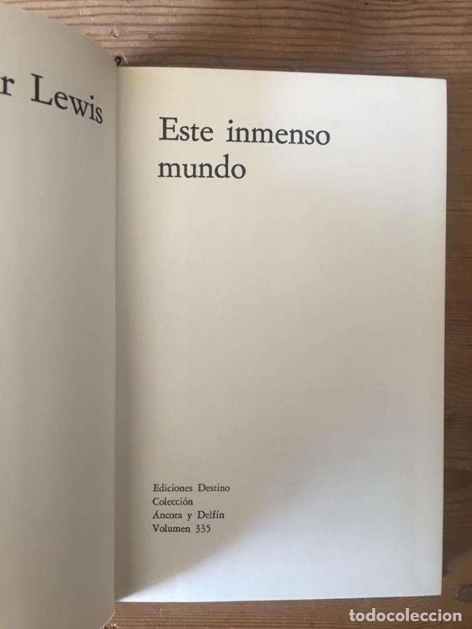 Libros: Este inmenso mundo - Lewis, Sinclair - Foto 2